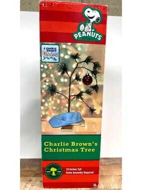 Charlie Browns Christmas Tree 18-Inch Decorative Holiday Display By Peanuts